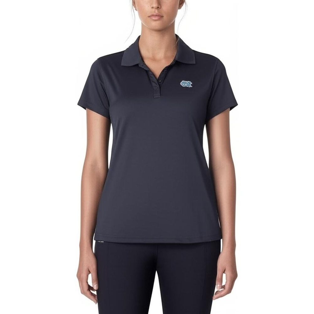 Lady Divots Womens XL Navy Blue UNC Logo Collegiate Polo Sporty
